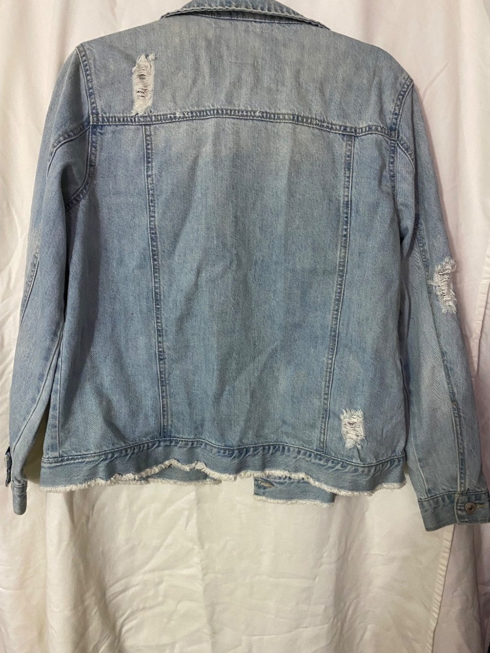 American Rag Distressed Denim Jacket - Picture 2 of 7